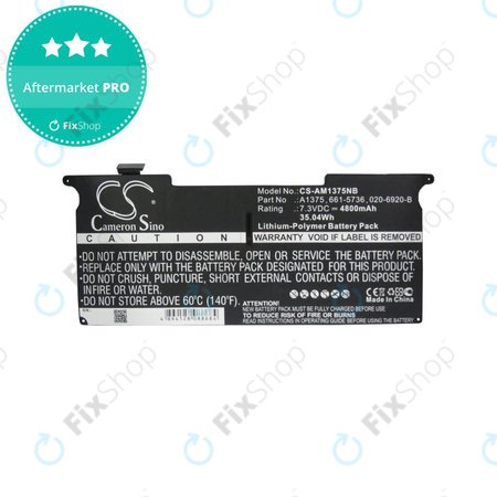 Apple MacBook Air 11" A1370 (Late 2010) - Baterie A1375 4800mAh HQ