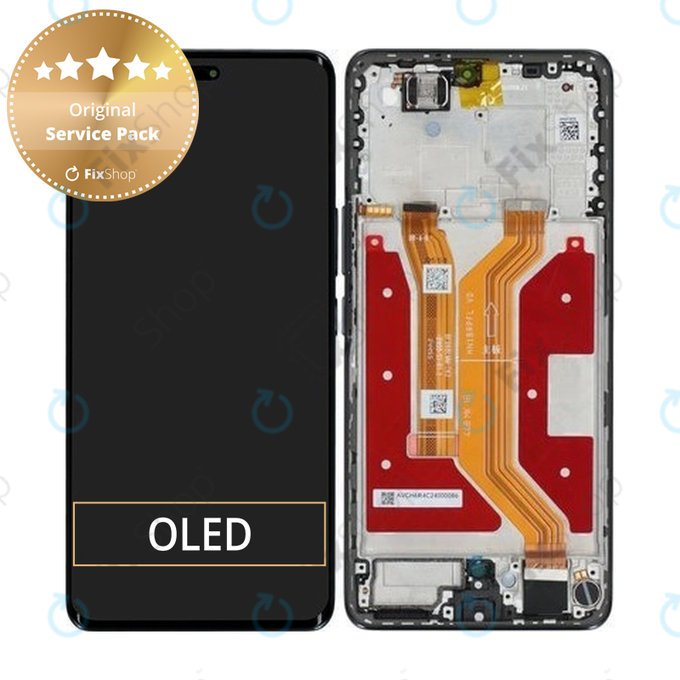 Honor Magic7 Lite - Ecran LCD + Sticlă Tactilă + Ramă (Titanium Black) - 0235AMMM Genuine Service Pack