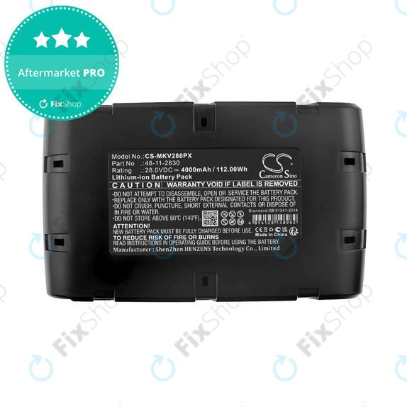 Baterie pentru Milwaukee 0721-20, V28 Vc, Wurth Bs 28-A Combi, 4000mAh, Li-Ion, 28V, 48-11-2830, HQ