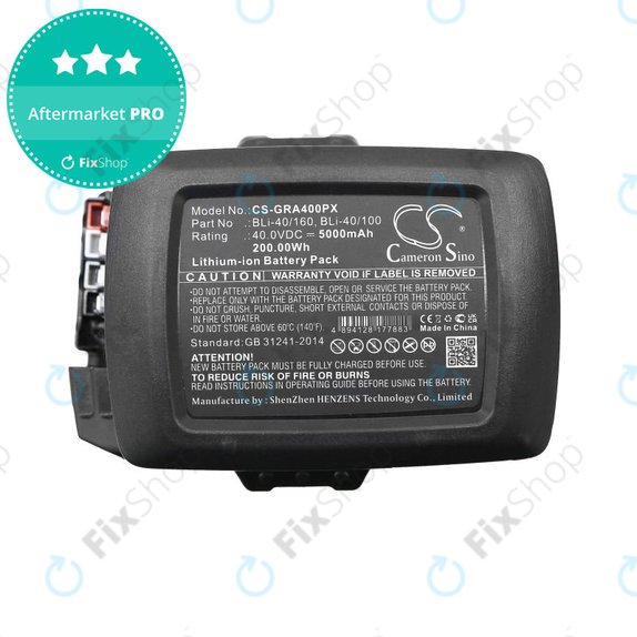 Baterie pentru Gardena Powercut Li40/30, Powermax Li-40/41, 5000mAh, Li-Ion, 40V, BLi-40/160, BLi-40/100, HQ