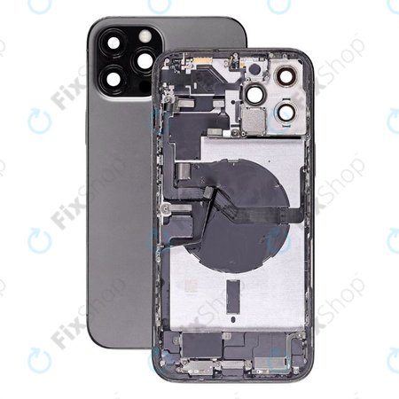 Apple iPhone 12 Pro Max - Carcasă Spate cu Piese Mici (Graphite)