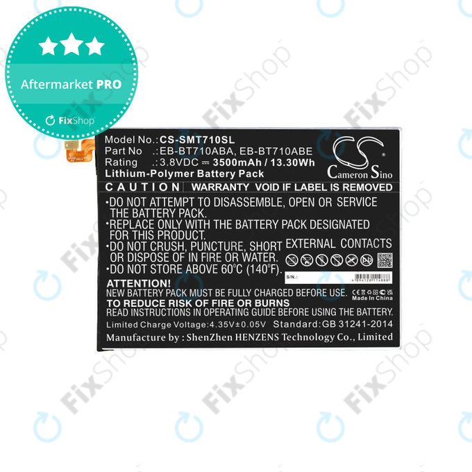 Baterie pentru Samsung Galaxy Tab S2 8.0, 3500mAh, Li-Pol, 3.8V, EB-BT710ABA, HQ