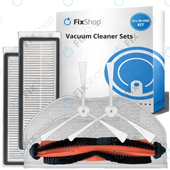 Set de piese de schimb pentru Xiaomi Mi Robot Vacuum Mop Essential (Mijia G1) (1x Perie principală, 2x Filter, 2x Perie laterală, 2x Mop)