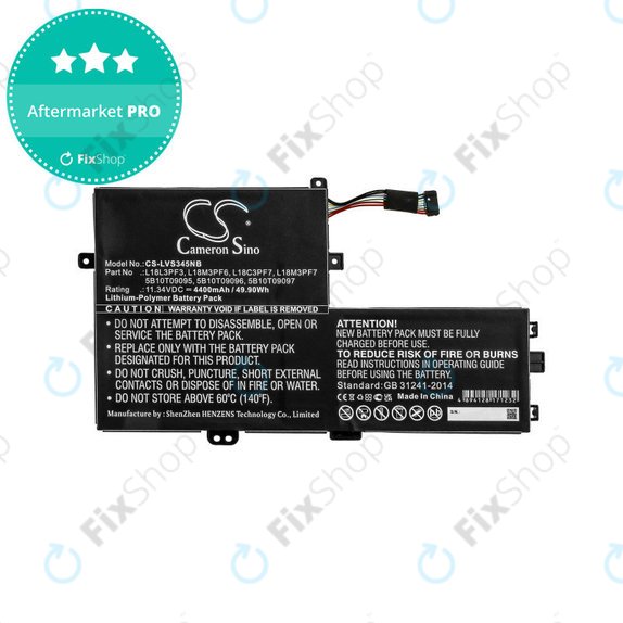 Baterie pentru Lenovo IdeaPad C340 14, 15, 4400mAh, Li-Pol, 11.34V, 5B10T09095, HQ