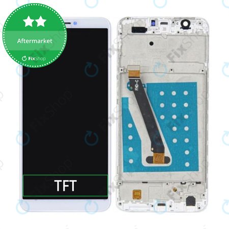 Huawei P Smart - Ecran LCD + Sticlă Tactilă + Ramă (White) TFT