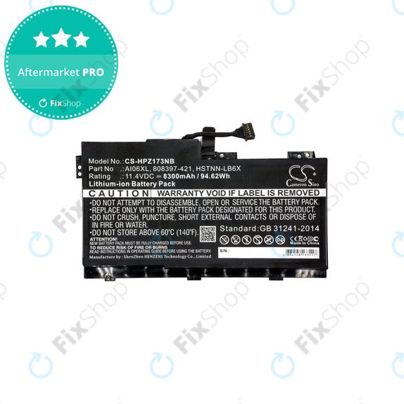 Baterie pentru HP Zbook 17 G3, 8300mAh, Li-Ion, 11.4V, AI06XL, HQ