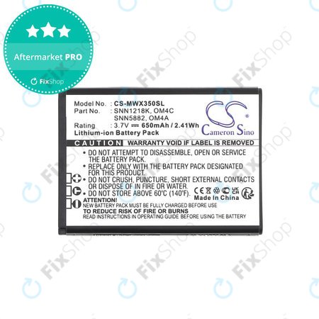 Baterie pentru Motorola Gleam +, 650mAh, Li-Ion, 3.7V, OM4A, OM4C, HQ