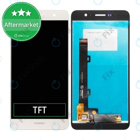 Huawei Y6 Pro - Ecran LCD + Sticlă Tactilă (White) TFT