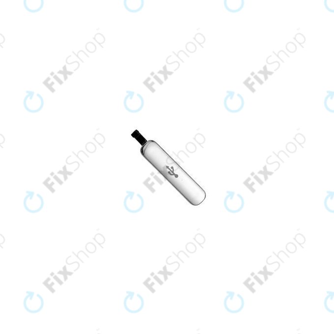 Samsung Galaxy S5 G900F - Capac Conector Încărcare USB (Silver) - GH98-32941A Genuine Service Pack