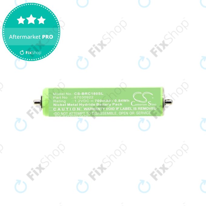 Baterie pentru Braun 1000, 180, 2000, 3000, 4735, 5411, Cruzer1, Cruzer Z20, 700mAh, Ni-MH, 1.2V, 67030922, HQ