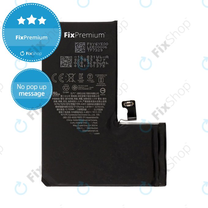 Baterie pentru iPhone 15 Pro, 3274mAh, DIAGNOSTIC