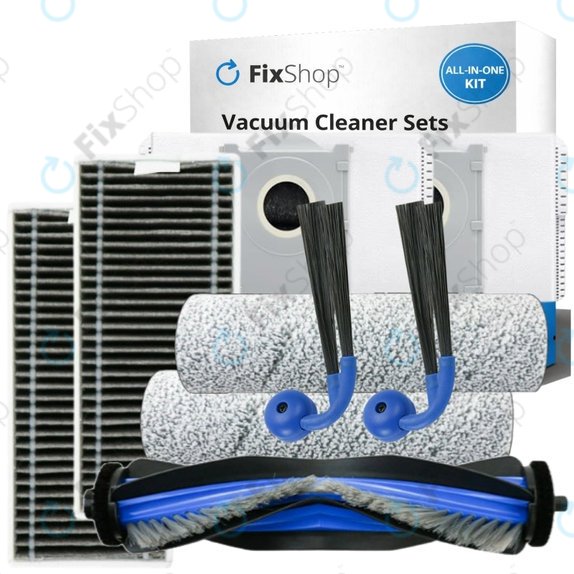 Set de piese de schimb pentru Ecovacs Deebot X9 Pro Omni (1x Perie principală, 2x Filter, 2x Perie laterală, 2x Mop, 2x Sac de praf)