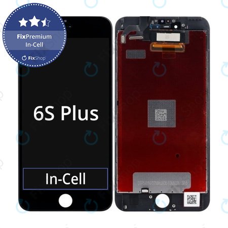 Apple iPhone 6S Plus - Ecran LCD + Sticlă Tactilă + Ramă (Black) In-Cell FixPremium