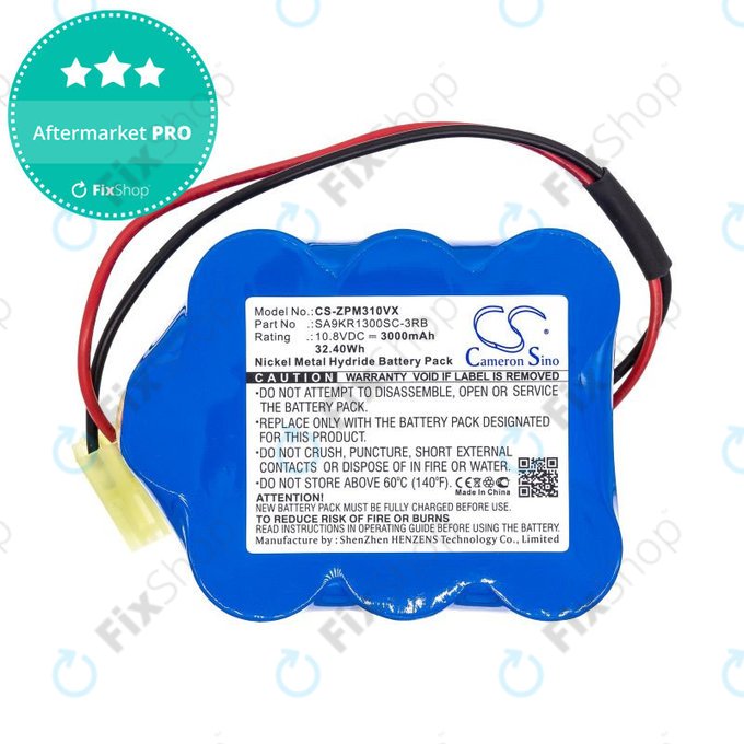 Baterie pentru Zepter LMG-310, 9P-130, 3000mAh, Ni-MH, 10.8V, SA9KR1300SC-3RB, HQ