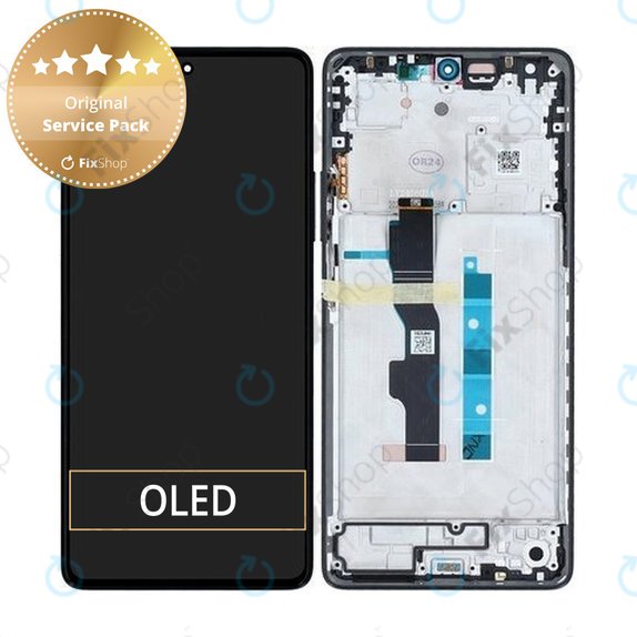 Xiaomi Redmi Note 13 5G 2312DRAABC - Ecran LCD + Sticlă Tactilă + Ramă (Graphite) - 5600020N1700 Genuine Service Pack