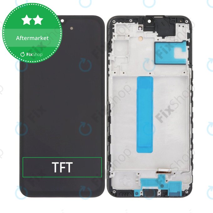Samsung Galaxy A25 A256B - Ecran LCD + Sticlă Tactilă + Ramă (Brave Black) TFT