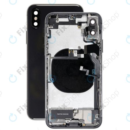 Apple iPhone X - Carcasă Spate cu Piese Mici (Space Gray)