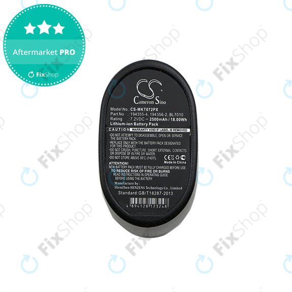 Baterie pentru Makita CL070, CL072, DF010, TD020, TD021, TD022, 2500mAh, Li-Ion, 7.2V, 194355-4, HQ