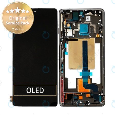 Xiaomi Poco F4 GT 21121210G - Ecran LCD + Sticlă tactilă + Ramă (Stealth Black) - 5600090L1000 Genuine Service Pack