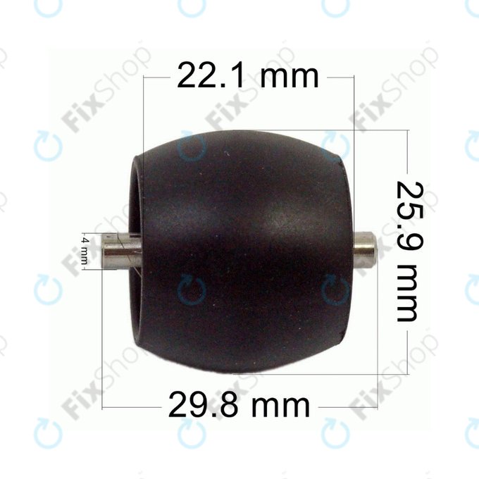 Roată frontală pentru Dreme Bot L10 Pro, L10s Ultra Gen2, Roborock S4, S6, S7, Xiaomi Mi Robot Vacuum Mop 2s, Pro
