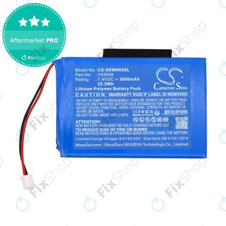 Baterie pentru Satlink WS-6902, WS-6905, 3000mAh, Li-Pol, 7.4V, F03409, HQ