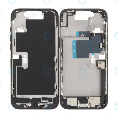 Apple iPhone 16 Pro Max - Cadru Mijlociu + Butoane de Pornire, Volum și Cameră (Black Titanium)