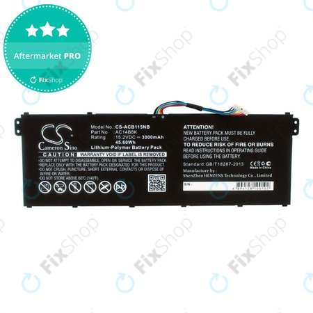 Baterie pentru Acer Aspire 5, 7 E5, V3, Chromebook 11, 13, 15, 3000mAh, Li-Pol, 15.2V, AC14B18K, HQ
