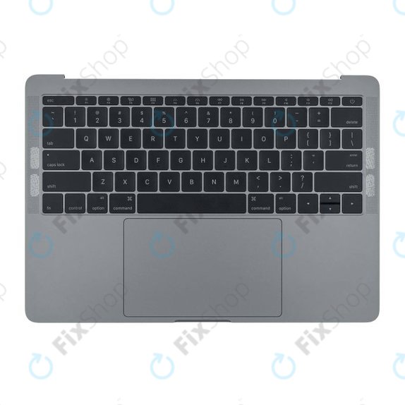 Apple MacBook Pro 13" A1708 (Late 2016 - Mid 2017) - Superior Ramă Tastatură + Tastatură (US) + Microfon + Trackpad + Boxe (Space Gray)