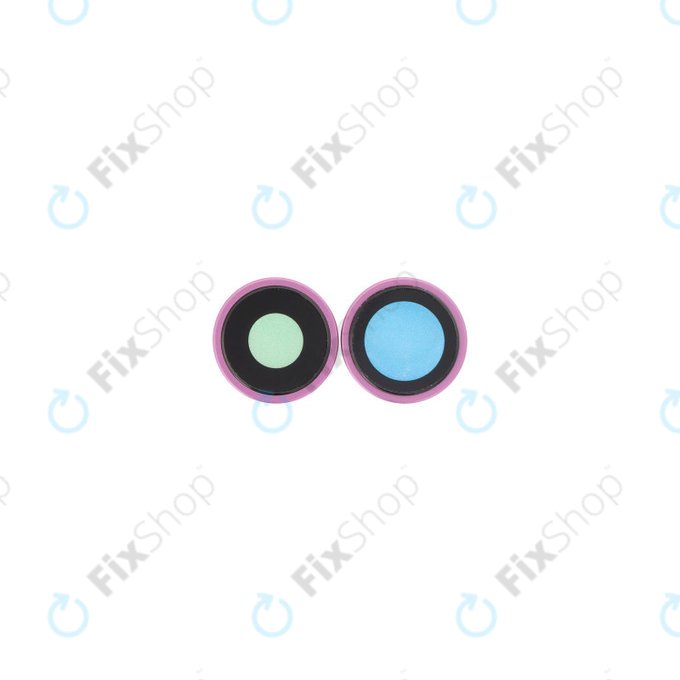 Apple iPhone 16, 16 Plus - Sticlă Cameră Spate cu Ramă (Pink) - 2buc