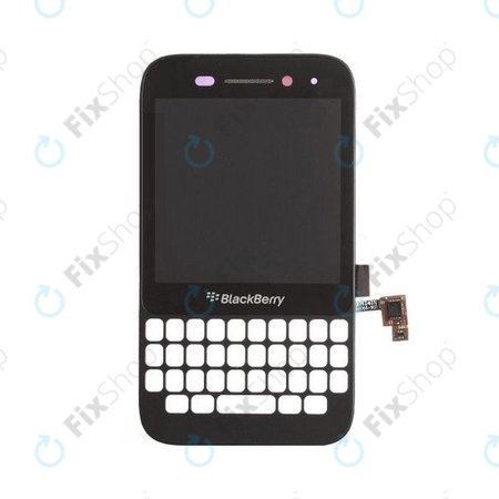 Blackberry Q5 - Ecran LCD + Sticlă Tactilă + Ramă (Black) TFT