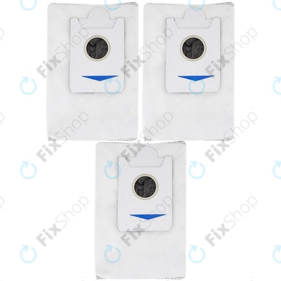 Sac de praf, 3 buc., Carbon activ pentru Ecovacs Deebot X2-series, X5-series