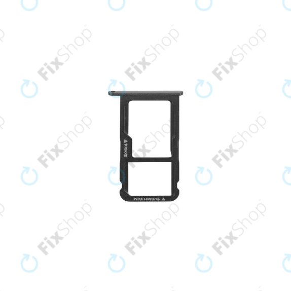 Huawei P8 Lite ALE-L21, P9 Lite (2017) PRA-L21 - Slot SIM (Black) - 51661CYH Genuine Service Pack