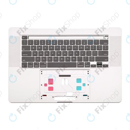 Apple MacBook Pro 16" A2141 (2019) - Superior Ramă Tastatură + Tastatură US (Silver)