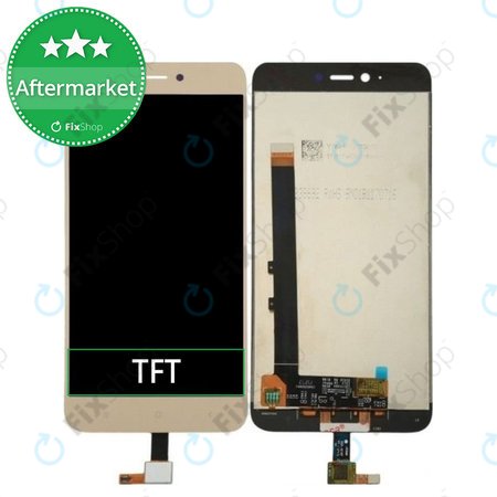 Xiaomi Redmi Note 5A 32GB, 64GB - Ecran LCD + Sticlă Tactilă (Gold) TFT