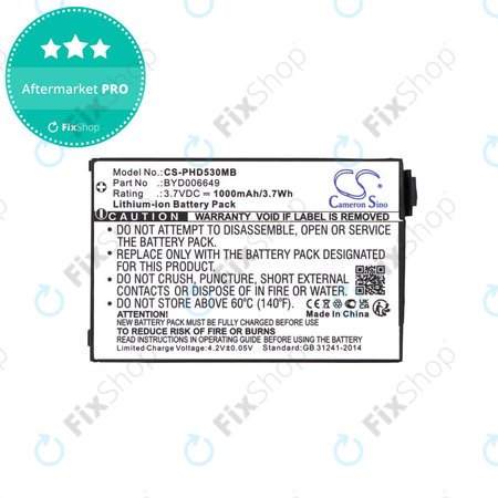 Baterie pentru Philips Avent Eco SCD535 DECT, 1000mAh, Li-Ion, 3.7V, BYD001743, HQ