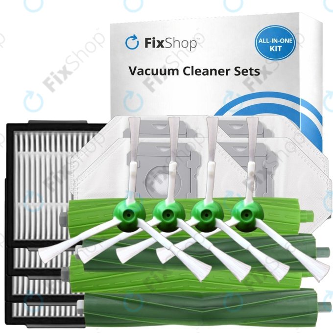 Set de piese de schimb pentru iRobot Roomba e-series, i-series, j-series (2 perechi de perii principale, 4x Filter, 4x Perie laterală, 4x Sac de praf)