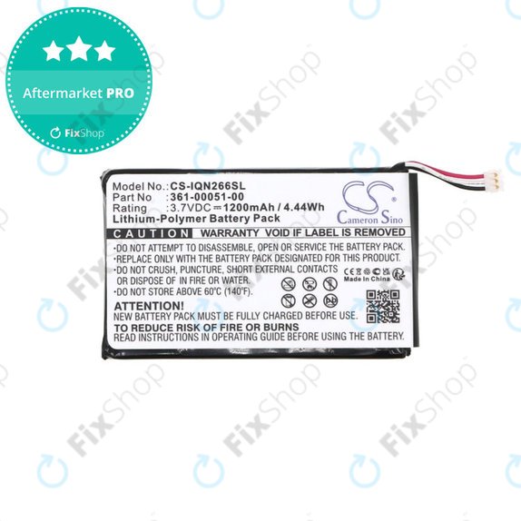 Baterie pentru Garmin Nüvi 2660, 1200mAh, Li-Pol, 3.7V, 361-00051-00, HQ