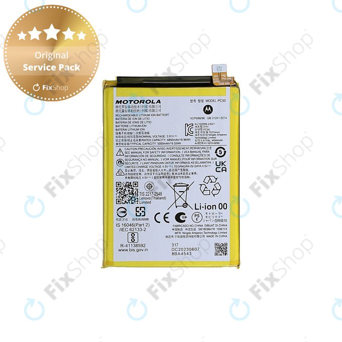 Motorola Moto G14, G54 - Baterie PC50 5000mAh - SB18E08688 Genuine Service Pack
