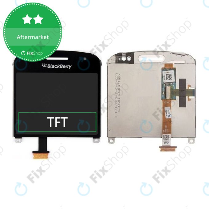Blackberry Bold Touch 9900 - Ecran LCD + Sticlă Tactilă + Ramă Verzia 002 (Black) TFT