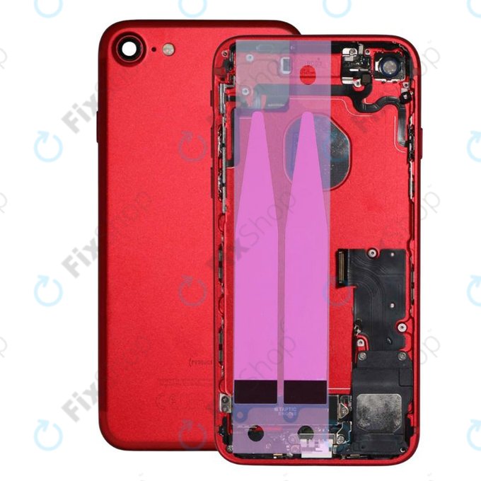 Apple iPhone 7 - Carcasă Spate cu Piese Mici (Red)
