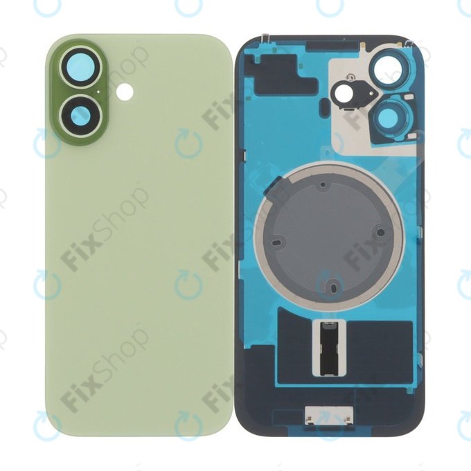 Apple iPhone 17 - Sticlă pentru carcasa din spate cu piese mici (Sage)