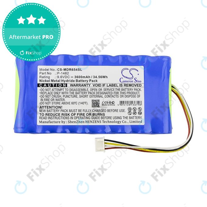 Baterie pentru Chauvin Arnoux 6116, 8335, Scopix Mobiles Oscilloscope II, Megger CA 6543, 3600mAh, Ni-MH, 9.6V, P-1482, HQ