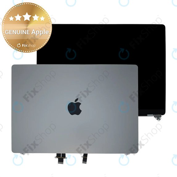Display LCD pentru MacBook Pro 16", A3403 (2024), cu sticlă frontală și capac, Silver, 661-42323, Genuine Apple, Genuine Apple
