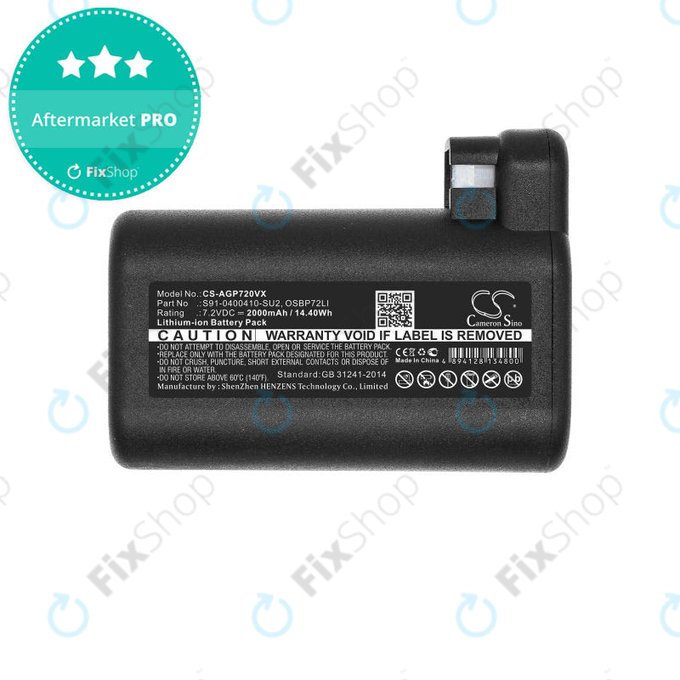 AEG RX-series, Electrolux E, P-series - Baterie S91-0400410-SU2, OSBP72LI, OSBP72LI25 Li-Ion 2000mAh HQ