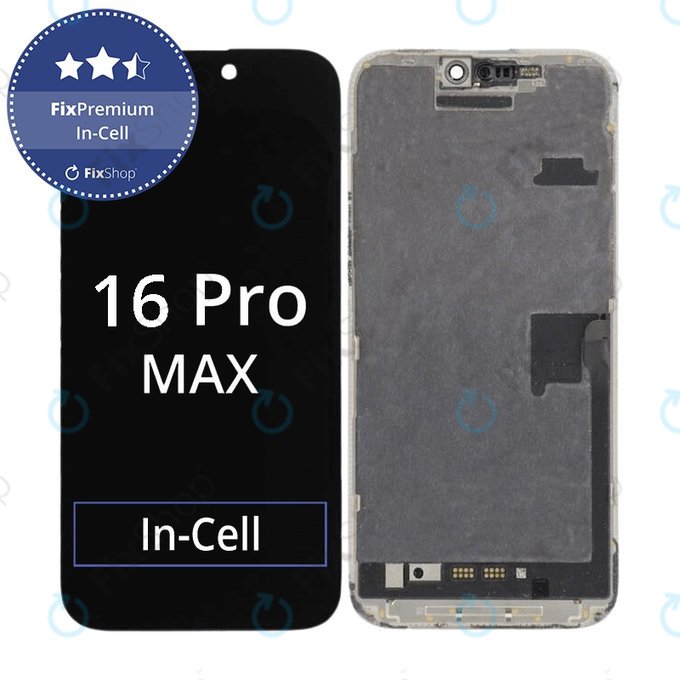Apple iPhone 16 Pro Max - Ecran LCD + Sticlă Tactilă + Ramă In-Cell FixPremium