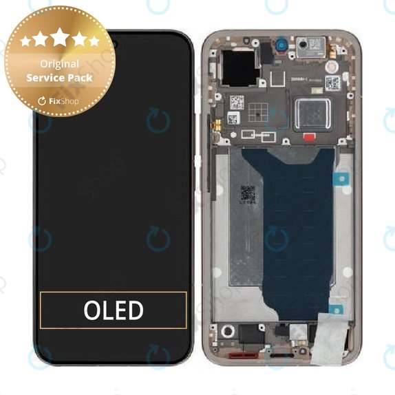 Ecran pentru Xiaomi 15T Pro 5G, Mocha Gold, Sticlă tactilă cu ramă, 5600060O12U00, Genuine Service Pack