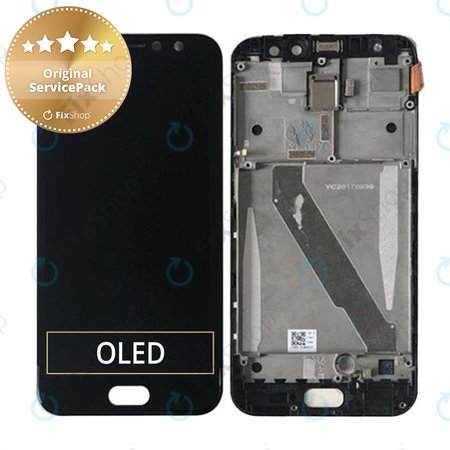 Asus Zenfone 4 Selfie Pro ZD552KL - Ecran LCD + Sticlă Tactilă + Ramă (Deepsea Black) - 90AZ01M7-R20010, 90AZ01M7-R20011 Genuine Service Pack