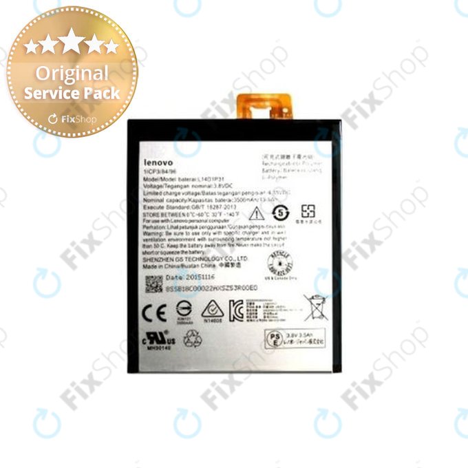 Lenovo Phab Plus 6,8 PB1-770M - Baterie L14D1P31, 3500mAh - SB18C00022 Genuine Service Pack