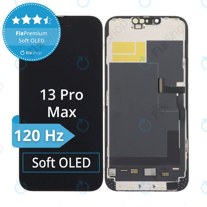 Ecran Soft OLED pentru iPhone 13 Pro Max - Sticlă Tactilă + Ramă, DIAGNOSTIC