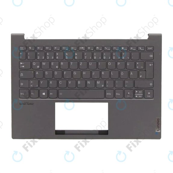 Lenovo ThinkBook 13X ITG - Capac C (Cotieră) + Tastatura DE (Slate Gray) - 77034096 Genuine Service Pack